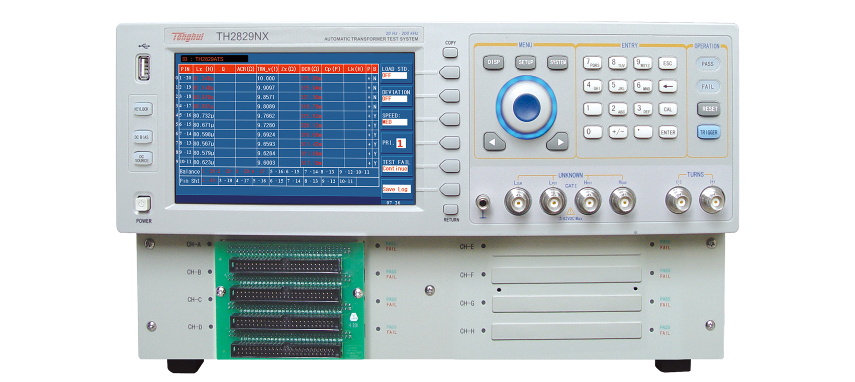TH2829NX 自動變壓器測試系統