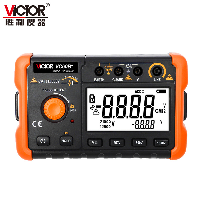 VICTOR 60B+/60D+絕緣電阻測試儀20