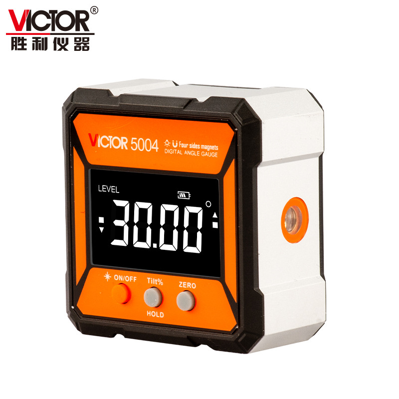 VICTOR 5004數顯傾角盒四面帶磁雙側激光